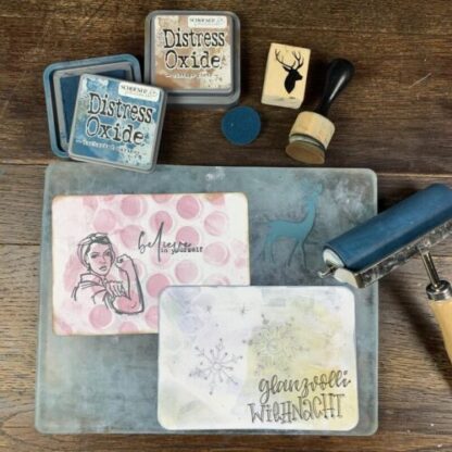 cooles Starter-Set Gelli Plate Printing (kleine Gelplatte)
