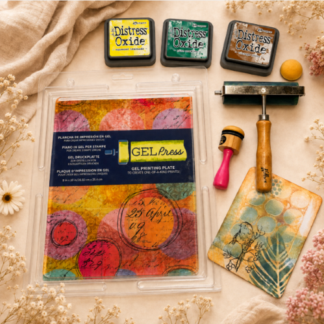 cooles Starter-Set Gelli Plate Printing (grosse Gelplatte)