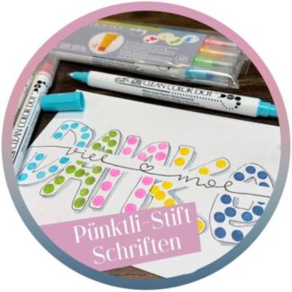 Kreativ-Moment "Pünktli-Stift-Schriften" - Die Aufzeichnung 2023