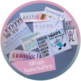 Aufzeichnung 2025, Schriften-Spass "Alltagsbotschaften"
