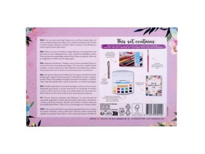 Aquarell-Set mit Blumenmotiv