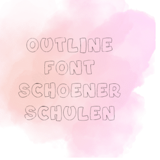 Font "Outline_schoenerschulen"