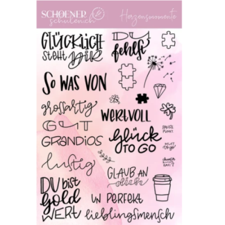 Clear Stamp "Herzensmomente"