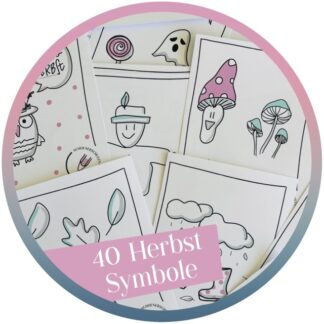 40 Herbst-Symbole zum Ausdrucken