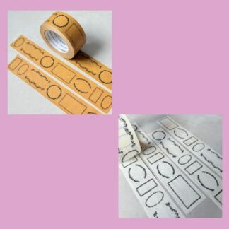 Papier-Klebeband Etiketten