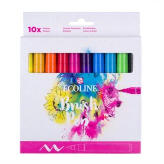 Ecoline Brush Pen Set – 10 brillante Farben für Lettering & Aquarell-Effekte