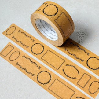 Papier-Klebeband Etiketten braun