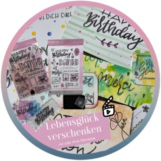 Stempel-Spass "Lebensglück" zum Verschenken