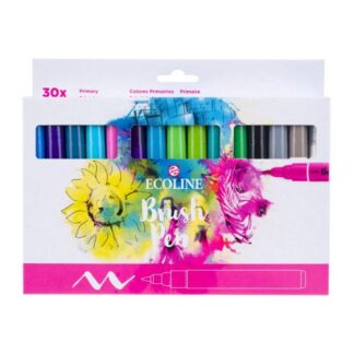 Ecoline Brush Pen Set – 30 brillante Farben für Lettering & Aquarell