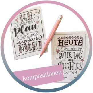 Aufzeichnung 2026, Schriften-Spass "Kompositionen"