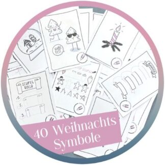 40 Weihnachts-Symbole zum Ausdrucken