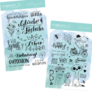 Vorbestellung Clear Stamp "Alltagszauber" und "Mutmacher"