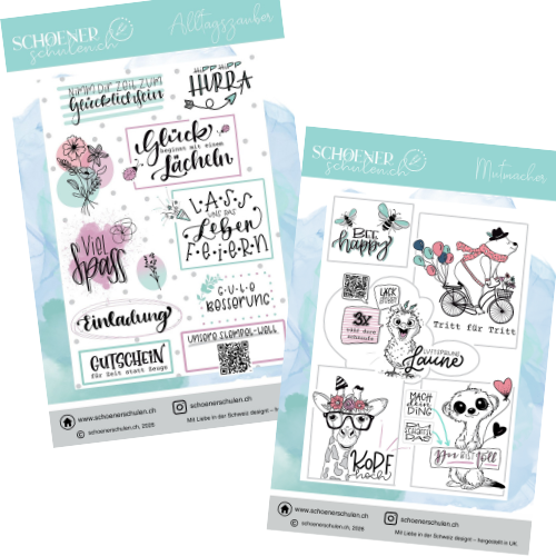 Clear Stamp "Alltagszauber" und "Mutmacher"