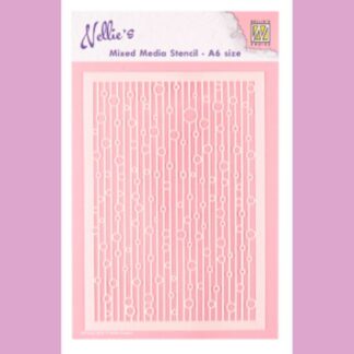 Schablone Bubbles mit Linien