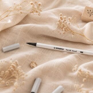 STABILO Pen 68 Brush – hellgrau