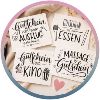 Aufzeichnung 2026, Schriften-Spass "Gutscheine"