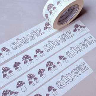 Papier-Klebeband Glückspilz